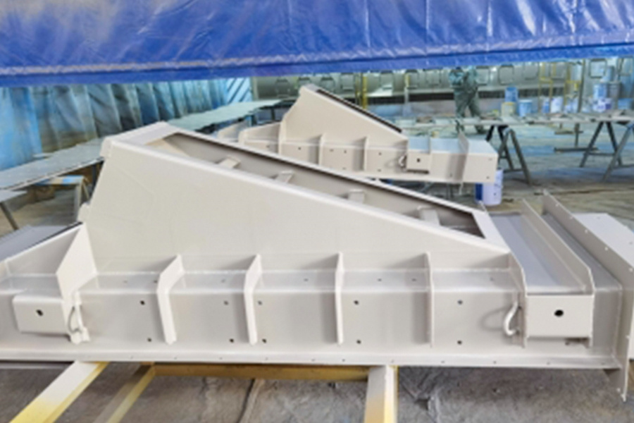 Vibration conveying mekanikal na istraktura